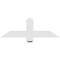 Ekena Millwork Eugene Architectural Grade PVC Gable Bracket, 36"W x 12"H x 2"D x 4"F, 8/12 Pitch GBP036X12X0204EUG00 - alternate 4